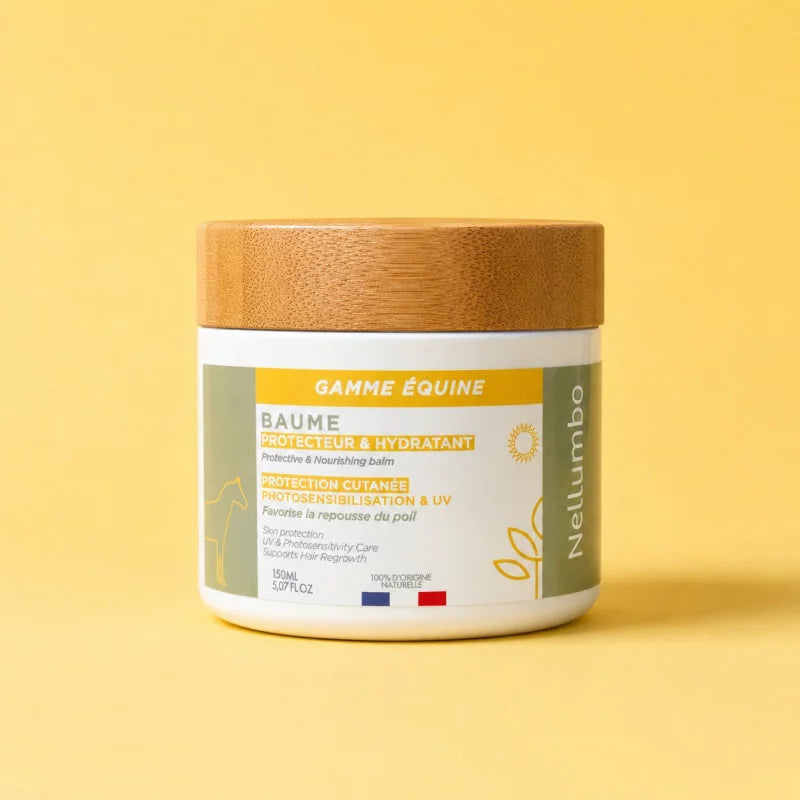 Baume protecteur et hydratant pour chevaux - Soin naturel de la peau Nellumbo