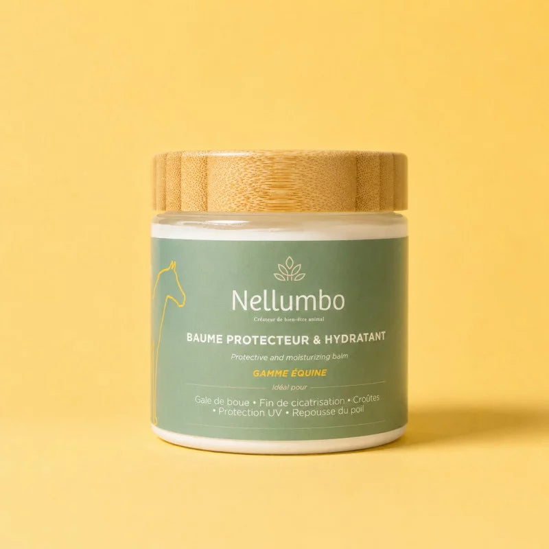 Baume protecteur et hydratant pour chevaux - Soin naturel de la peau Nellumbo